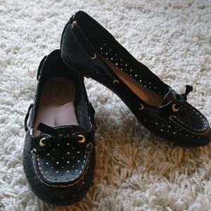 Sperry Size 8.5 M Black Perforated Loafers